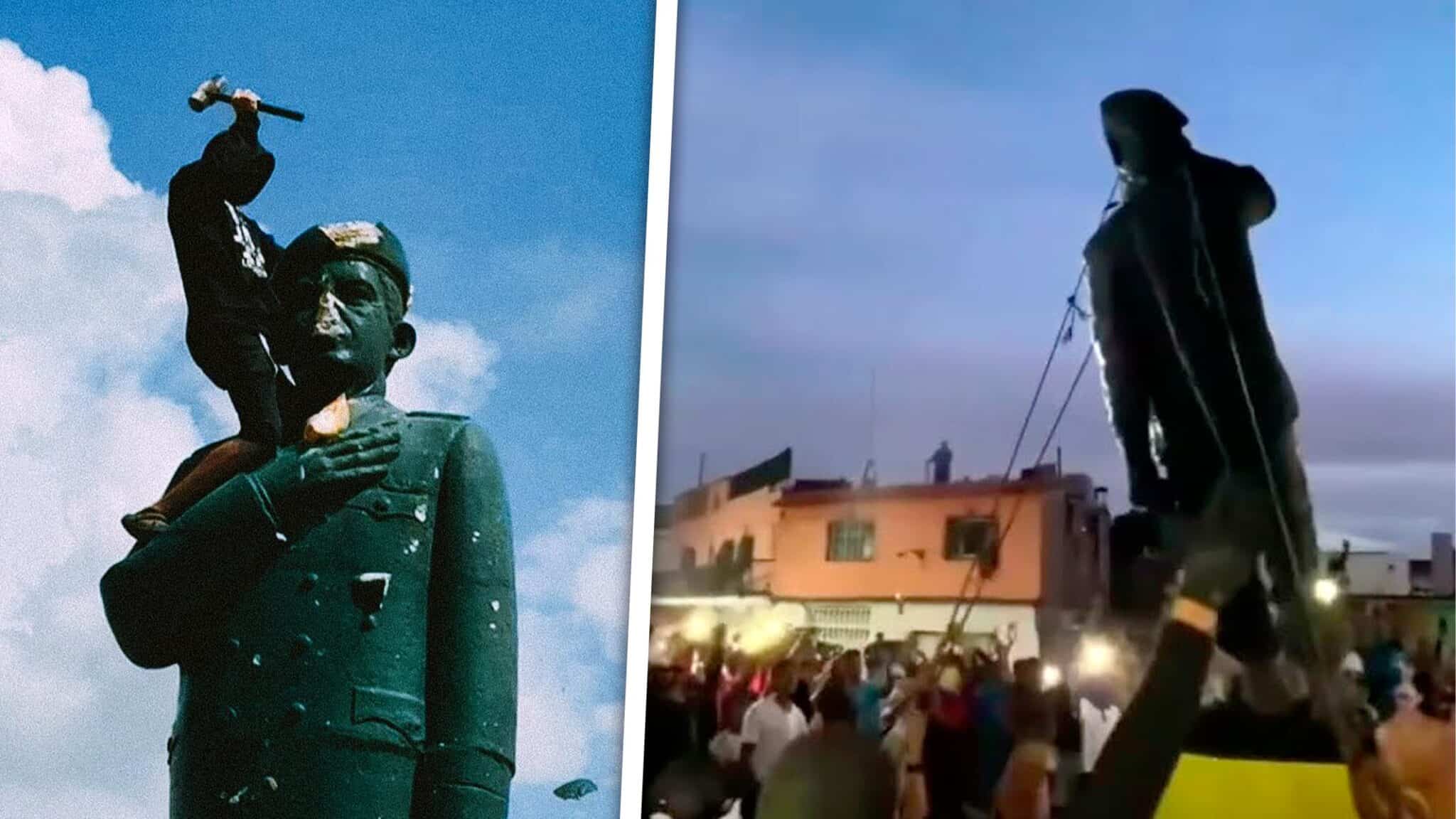 Protestas en Venezuela Cuántas Estatuas de Hugo Chávez han Derribado