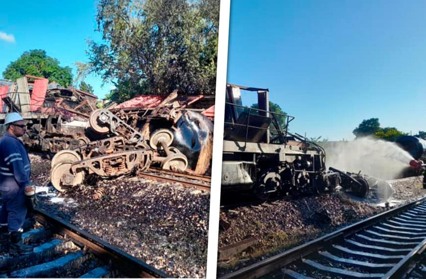 ¡Última Hora! Accidente Ferroviario Provoca Derrame de Combustible en Provincia Central de Cuba