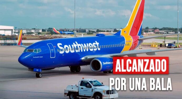 Avión de Southwest Airlines es Alcanzado por una Bala en Pleno Aeropuerto de Dallas