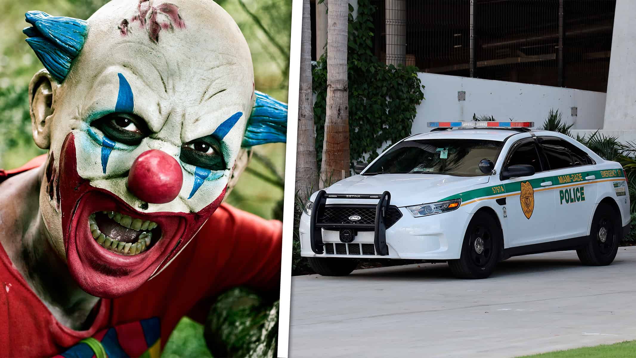 Aparece un Payaso Espeluznante en Miami: La Policía Pide Ayuda