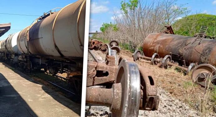 Aplican Medidas Ante Derrame de Petróleo tras Descarrilamiento de Tren en Cuba