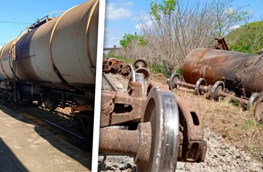 Aplican Medidas Ante Derrame de Petróleo Tras Descarrilamiento de Tren en Cuba
