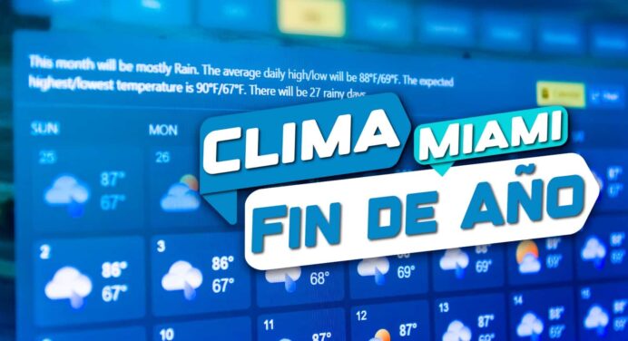 Así se Comportarán las Temperaturas en Miami este Fin de Año