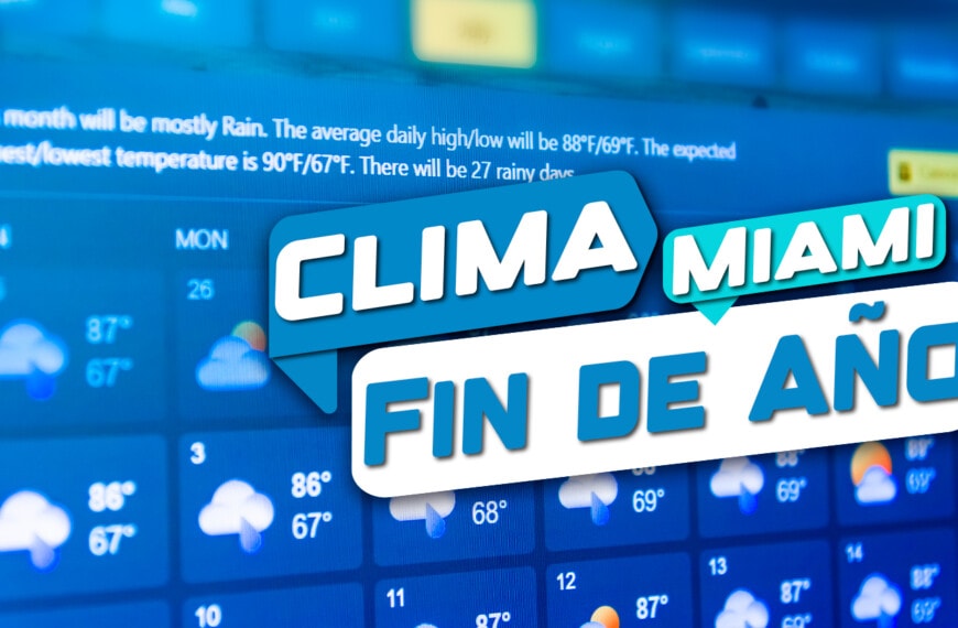 Así se Comportarán las Temperaturas en Miami este Fin de Año