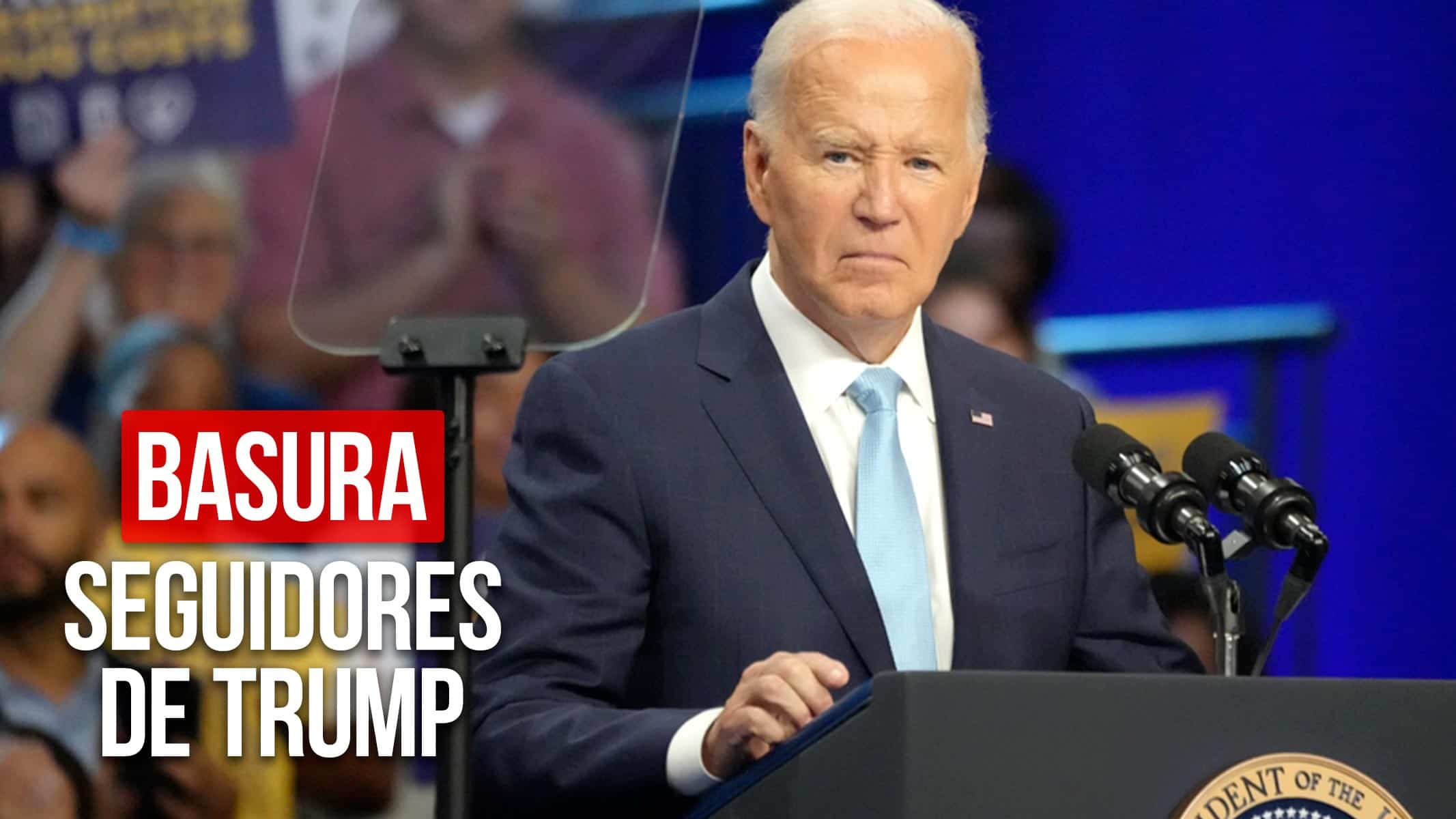 Biden Llama Basura los Seguidores de Trump: Luego de Polémico Mitin del Candidato Presidencial