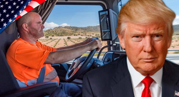 Nueva Orden de Trump: Camioneros Deberán Hablar Inglés para Trabajar en EE.UU. 