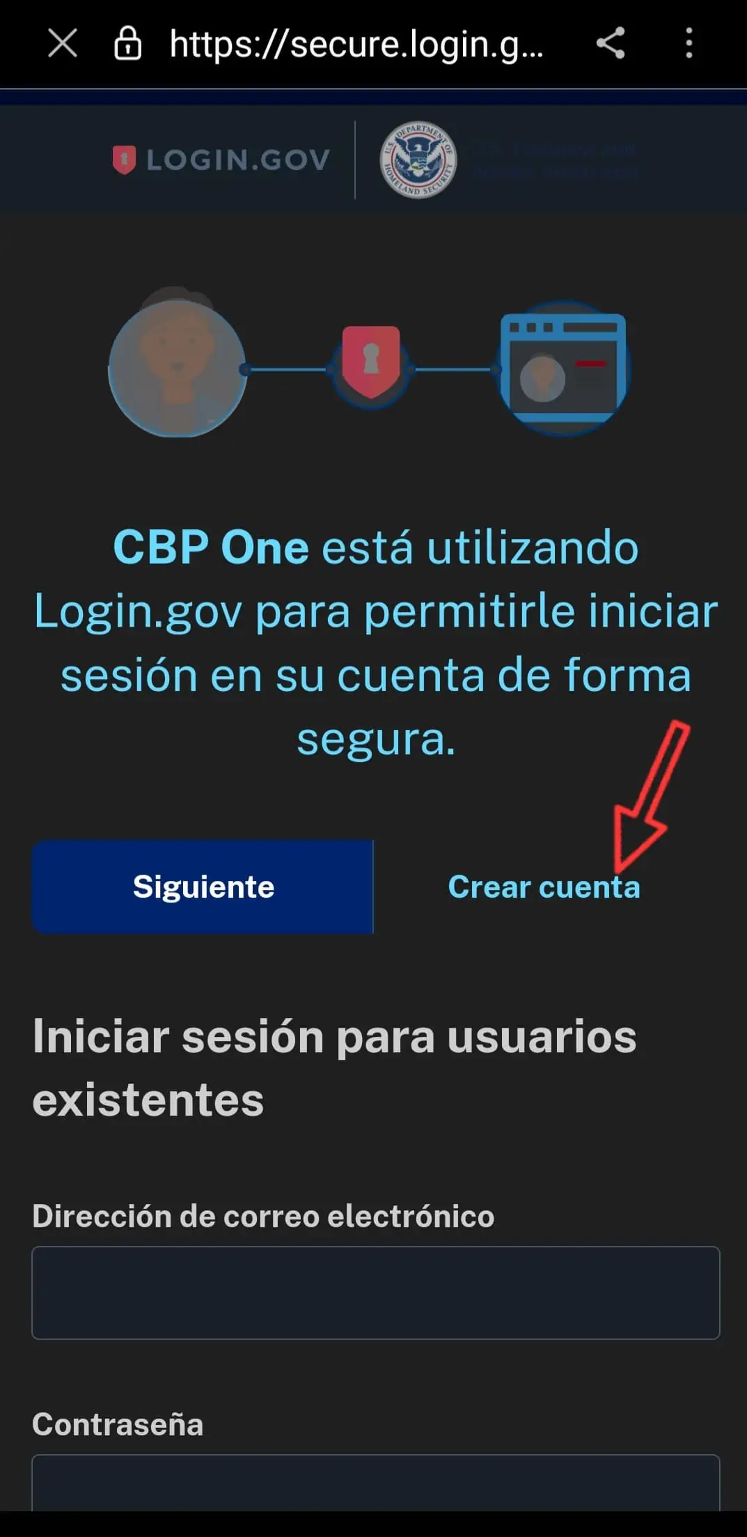 Aplicación CBP One