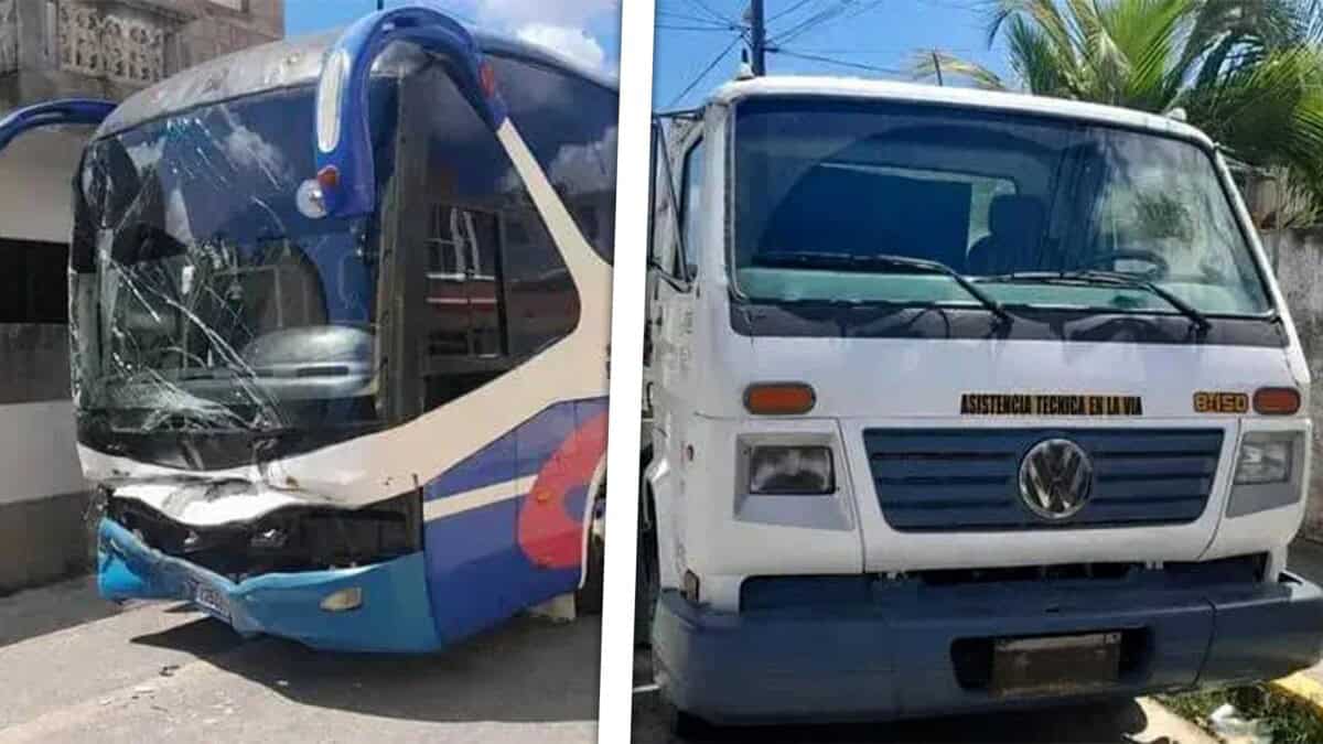 Choque Violento Deja Chofer Lesionado y un Ómnibus Dañado en Cárdenas: Esto fue lo que Sucedió