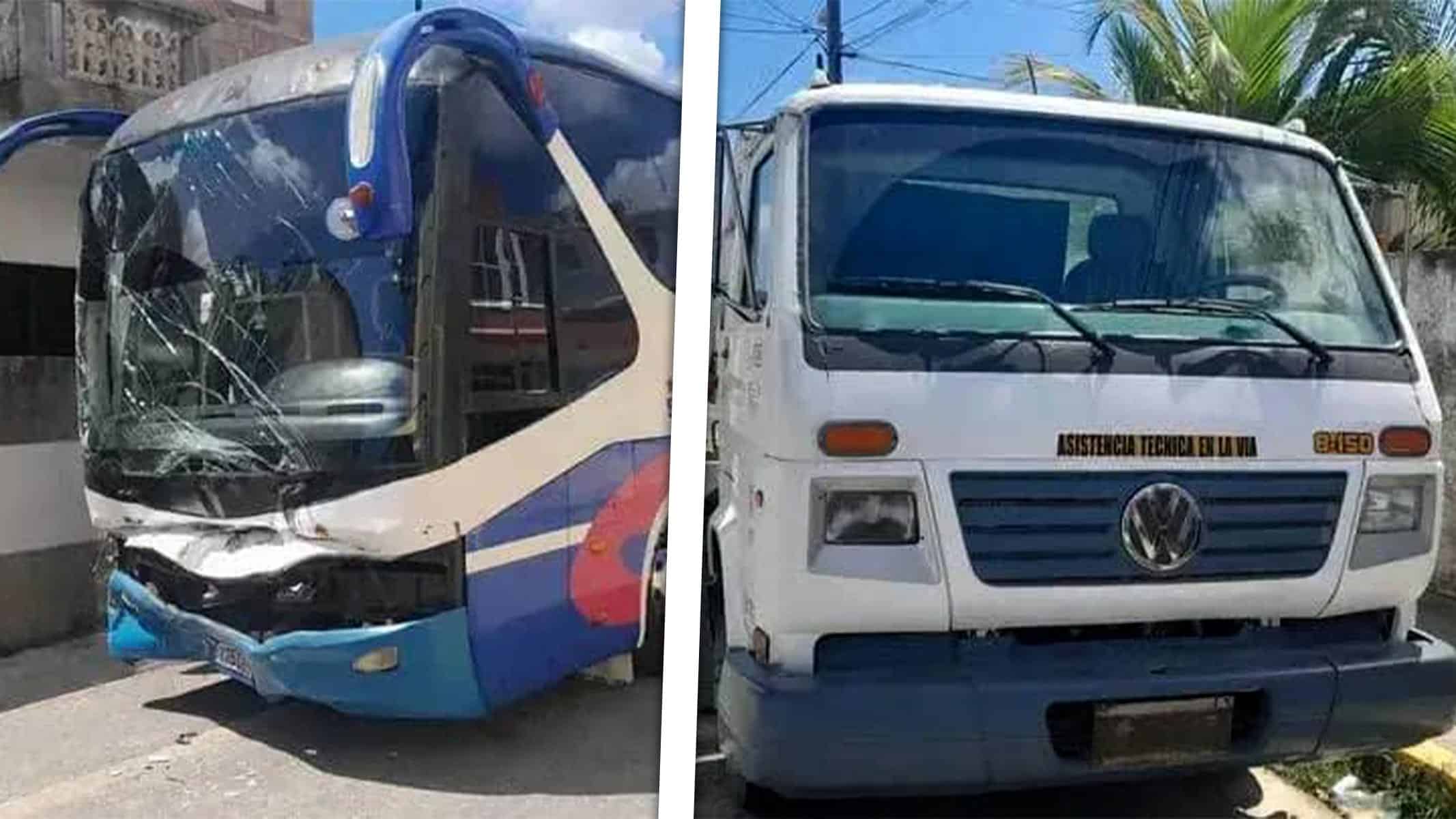 Choque Violento Deja Chofer Lesionado y un Ómnibus Dañado en Cárdenas: Esto fue lo que Sucedió