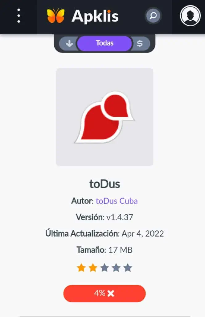 Como descargar la nueva version de ToDus