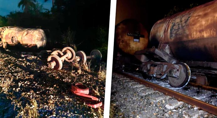 Controlado Incendio Tras Descarrilamiento de Tren con Alcohol en Matanzas
