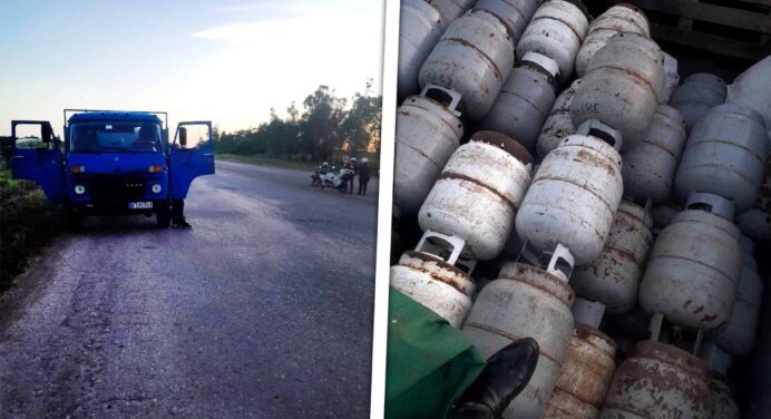 Corrupción y Escasez de Gas en Cuba: Camión Estatal Interceptado con Cilindros Ilegales