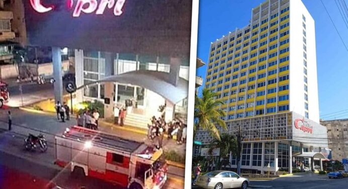 Hotel Capri en Llamas: Corte Eléctrico Desata Incendio en Restaurante de La Habana