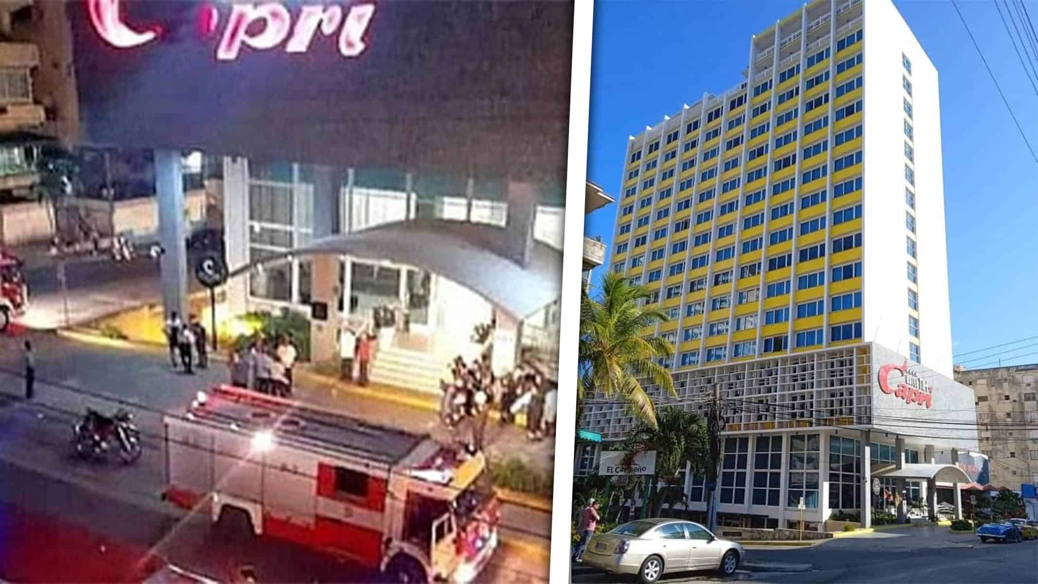 Hotel Capri en Llamas: Corte Eléctrico Desata Incendio en Restaurante de La Habana