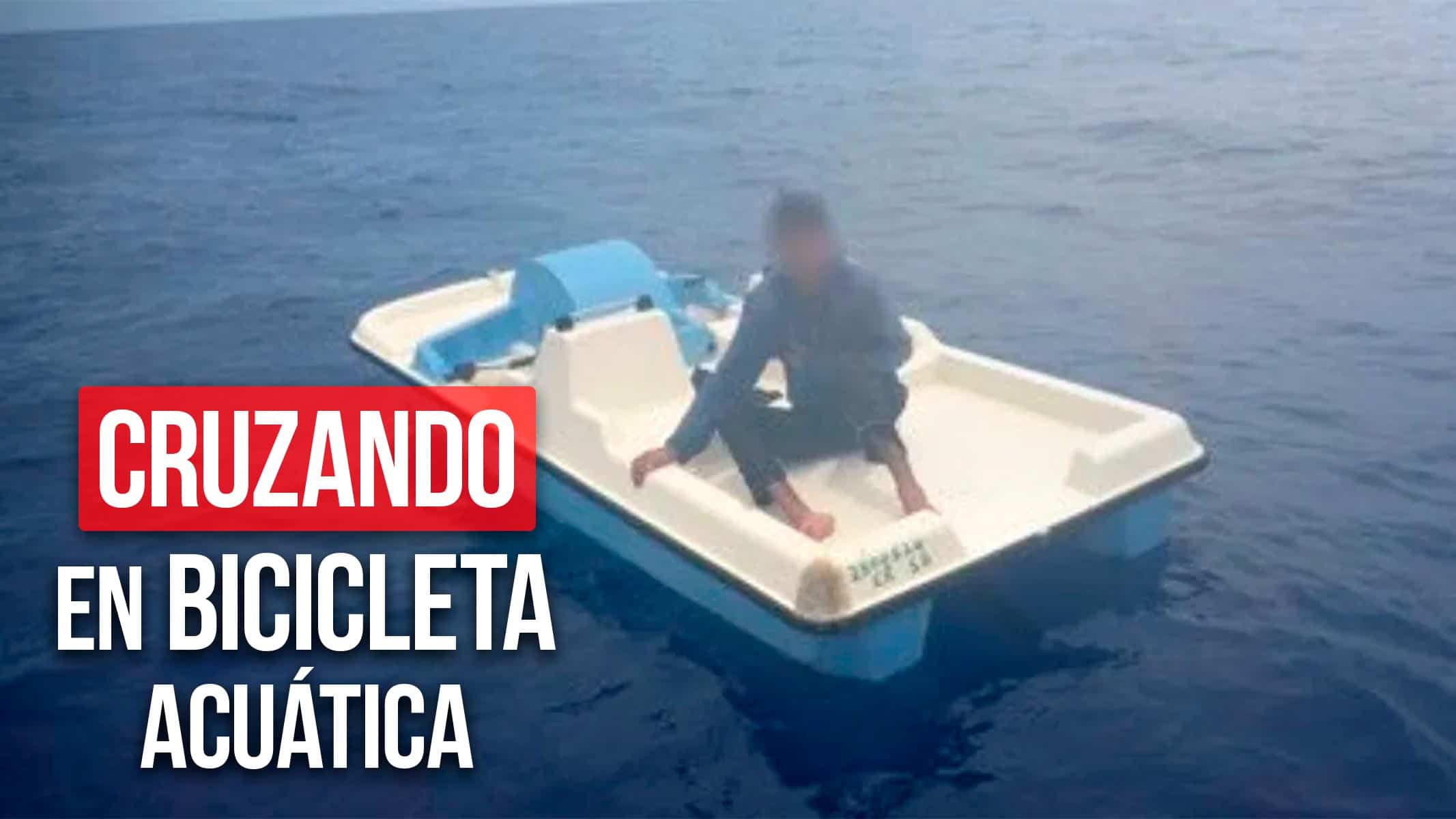 Cruzando el Mar en Bicicleta Acuática: El Arriesgado Intento de un Migrante Cubano