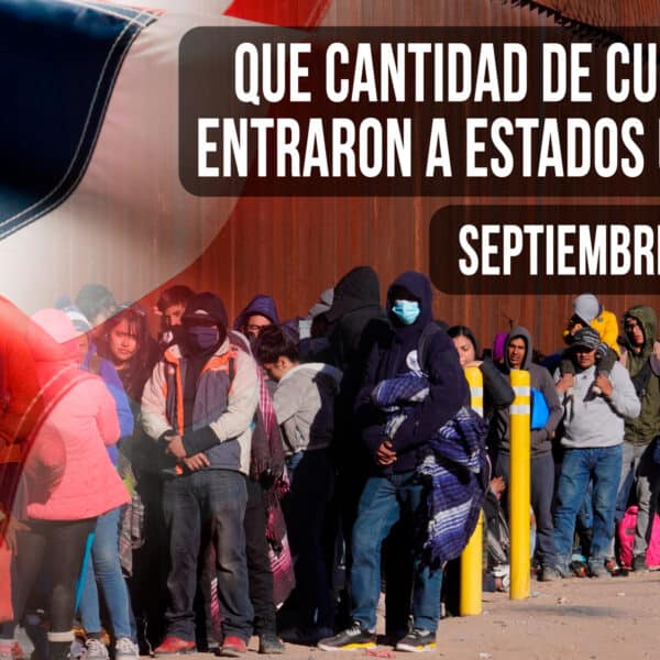 ¿Cuántos migrantes cubanos entraron a Estados Unidos en Septiembre de 2023?