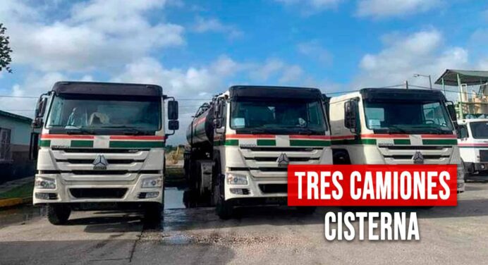 Cuba Recibe Tres Camiones Cisterna Para el Transporte de Combustibles Gracias a China