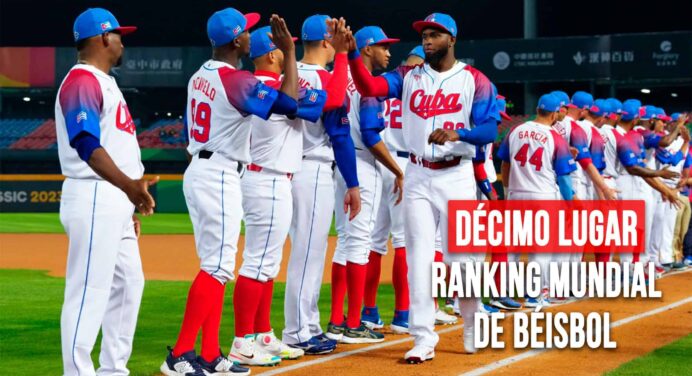 Histórico: Cuba Cae al Décimo Lugar en el Ranking Mundial de Béisbol