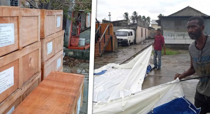 Donan Tiendas de Campaña a Damnificados por Oscar en Guantánamo