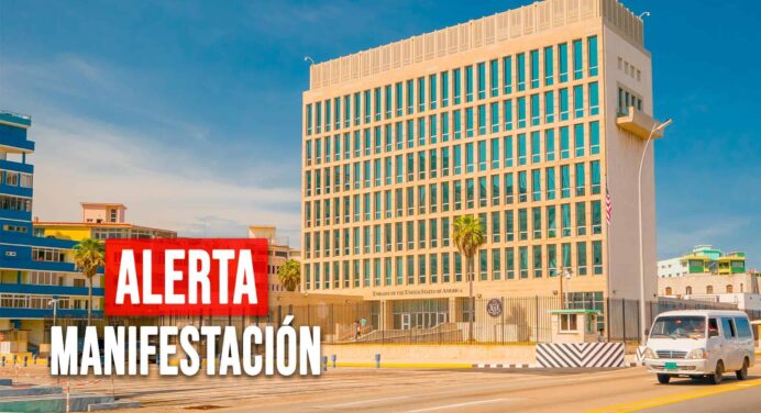 Embajada de Estados Unidos en Cuba Lanza Alerta de Manifestación
