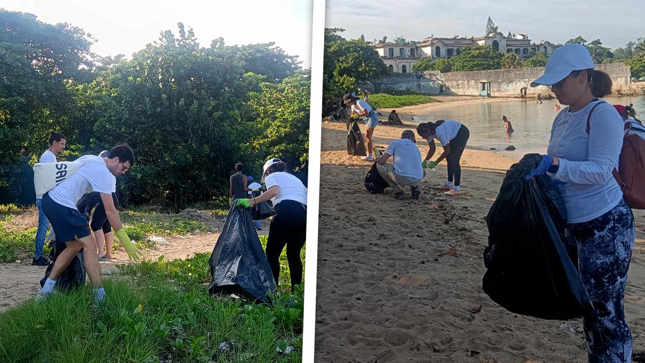 Embajada de Noruega Lidera Limpieza en una Playa Contaminada de La Habana