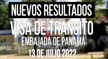 Embajada de Panamá Informa Resultados de Visa de Tránsito