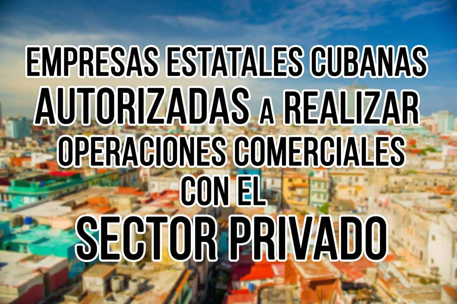 Empresas Estatales Cubanas Servicios de Comercio Exterior con el Sector Privado