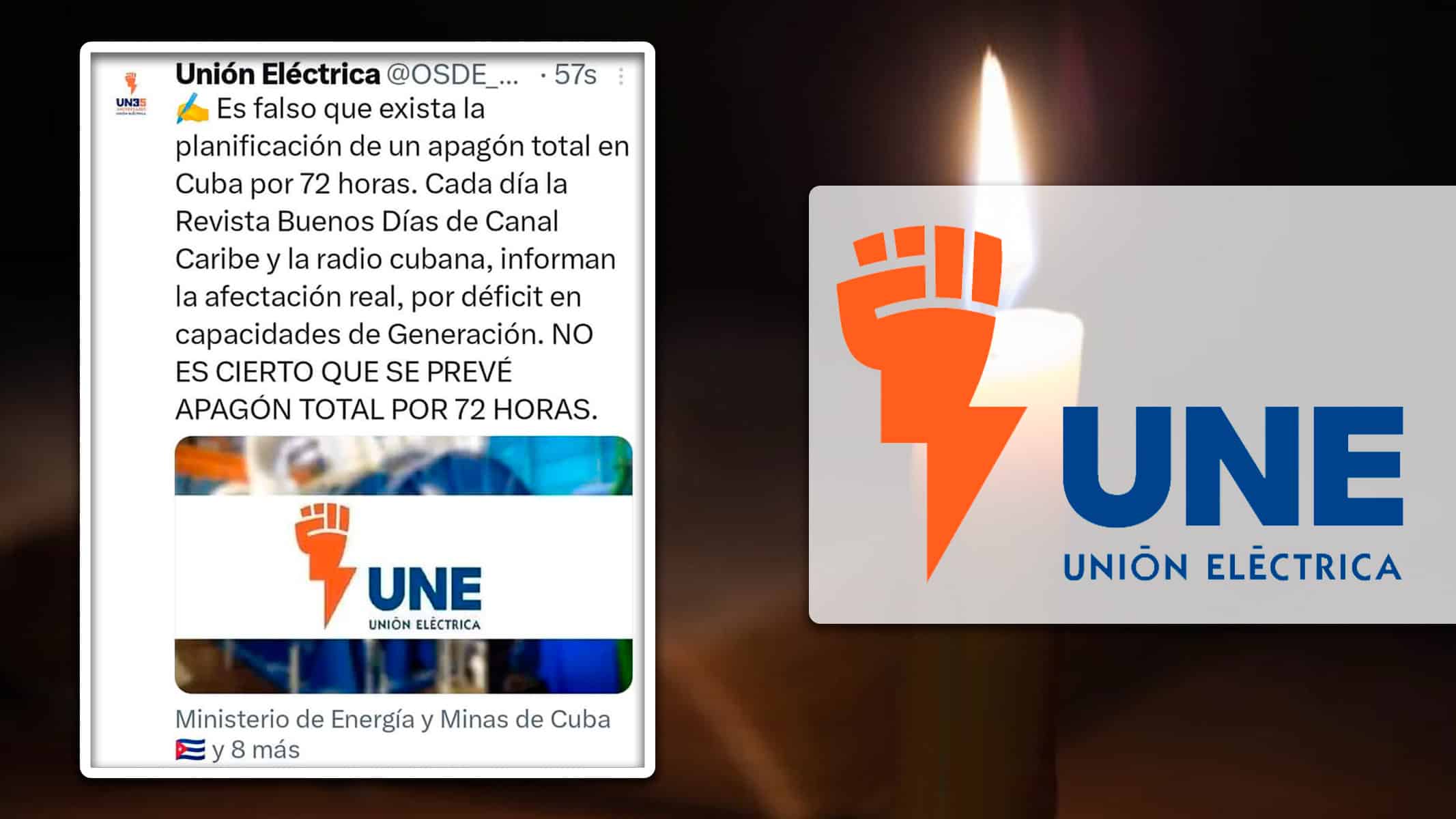 ¿Apagones de 72 Horas en Cuba? Esto Dice la Unión Eléctrica Sobre los Rumores en Redes Sociales