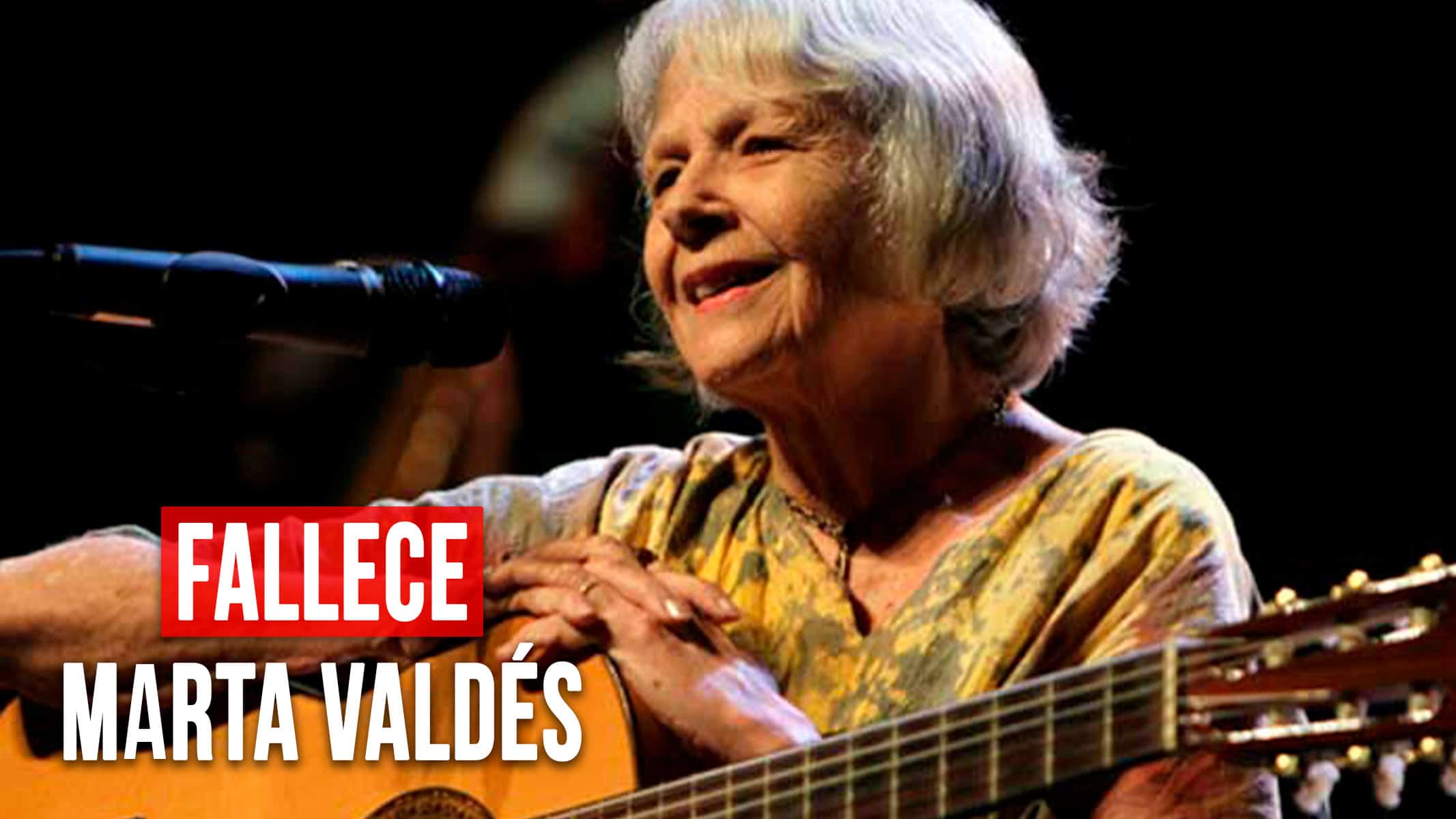 Fallece en La Habana Destacada Música Cubana Marta Valdés