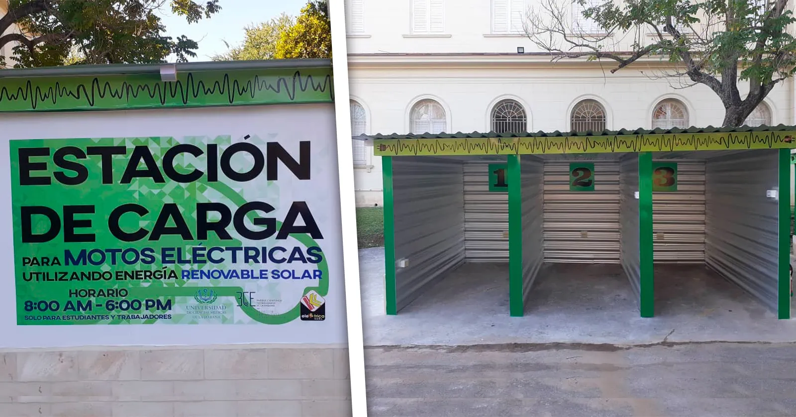 Inaugurada en La Habana Estación de Carga para Motos Eléctricas