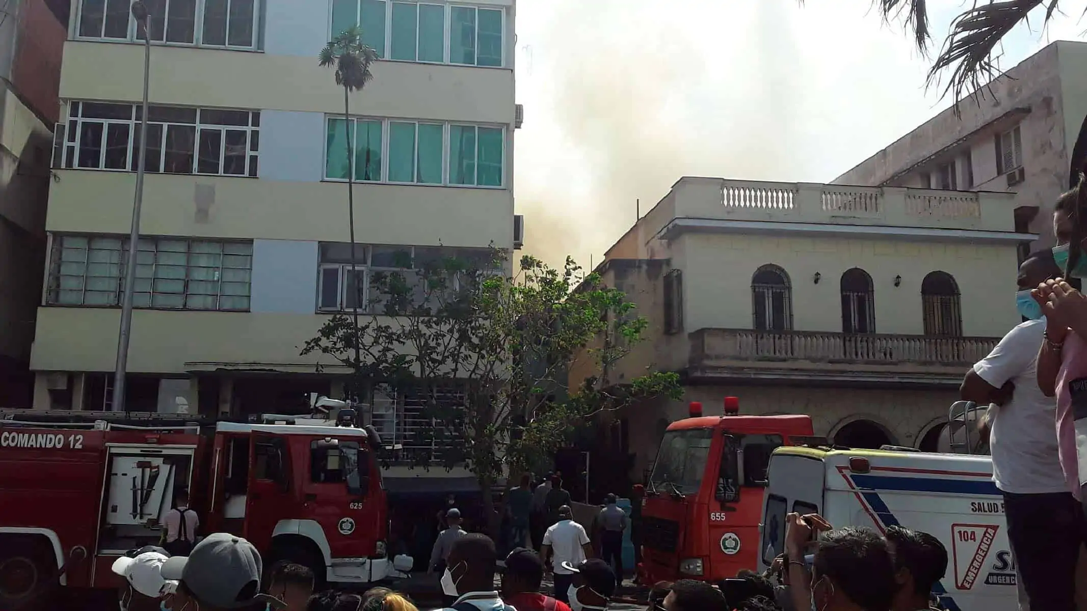 Incendio en apartamento del Vedado en La Habana