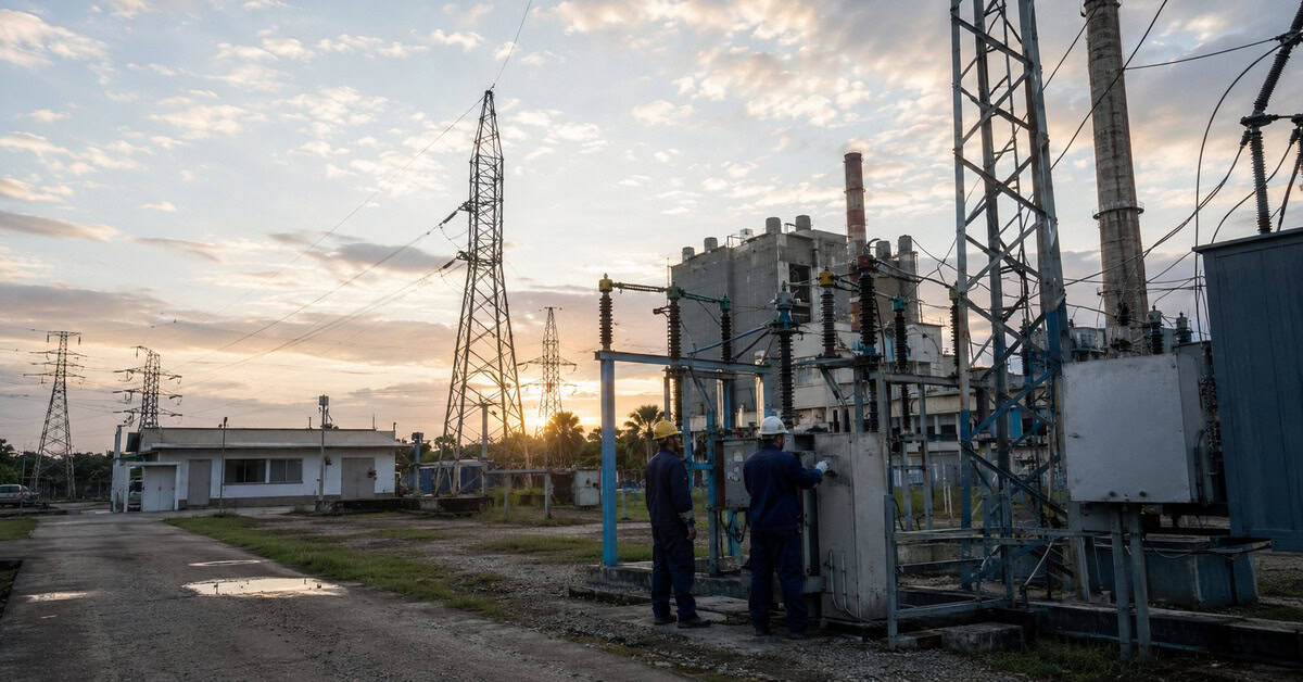 Microsistema eléctrico utilizado para recuperar el Sistema Electroenergético Nacional tras un apagón en Cuba.