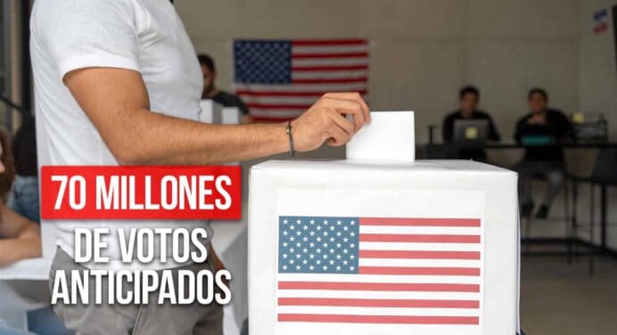 Más de 70 Millones de Votos Anticipados en Elecciones de Estados Unidos