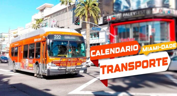 Miami-Dade Informa Calendario de Transporte Público para los Días Festivos