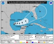 Nueva Depresión Tropical Amenaza con Entrar a Florida Como Huracán Categoría 2