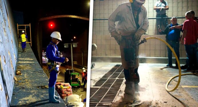 Obras de Reparación del Túnel de La Habana Están a Punto de Concluir 