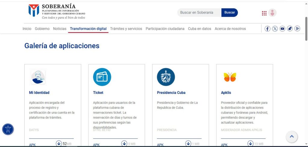 Galería de Aplicaciones