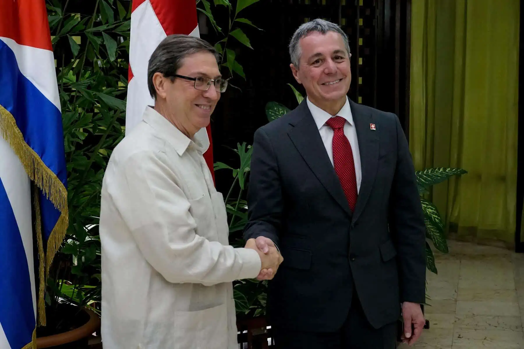Recibe Cuba por Primera Vez al Consejero Federal y Jefe de Asuntos Exteriores de Suiza
