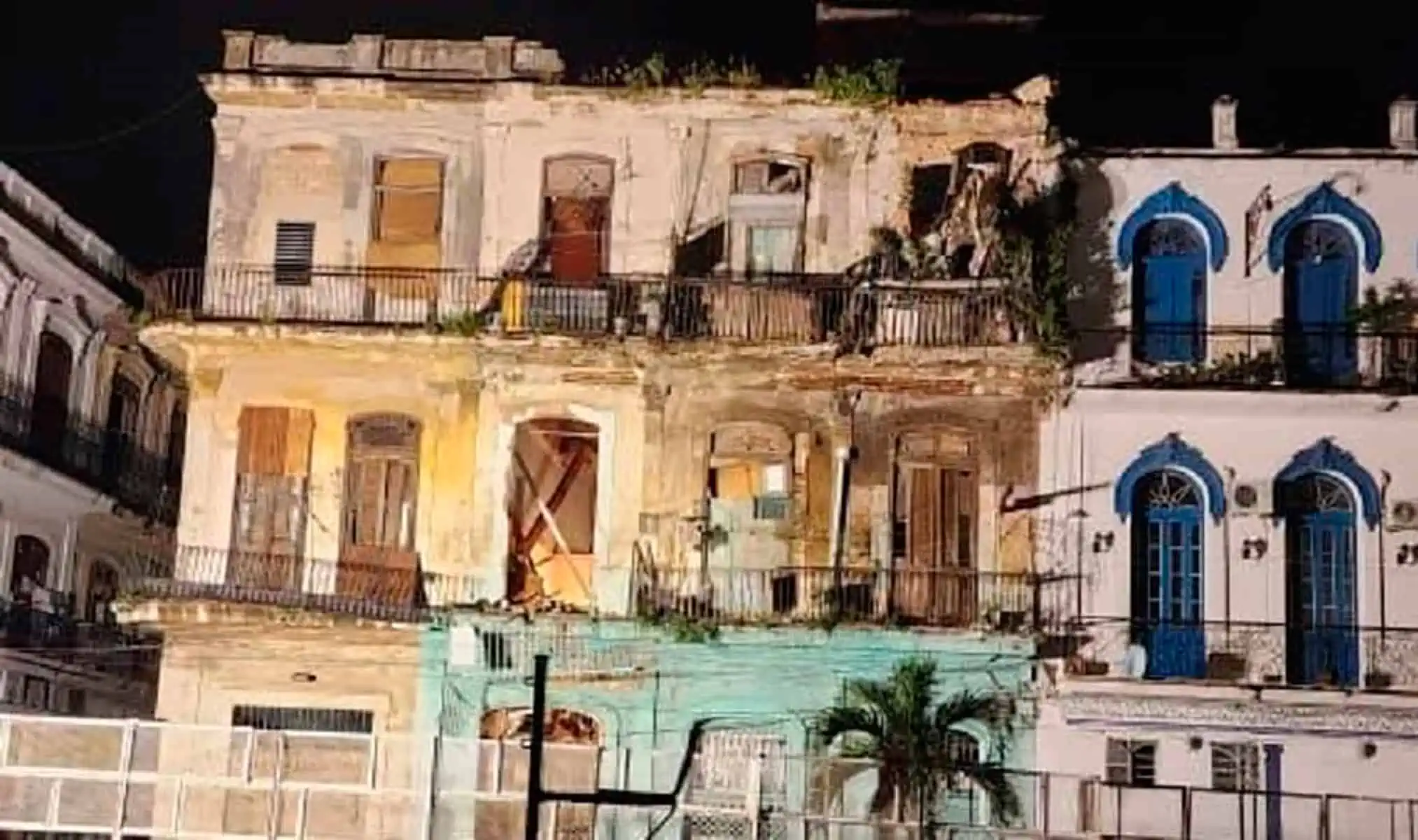 Reportan Derrumbe en la Habana Vieja