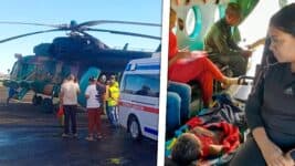 Rescatan en Helicóptero a Niño en Baracoa