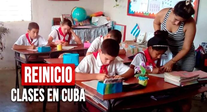 Retomarán Clases en Cuba Este 11 de Noviembre