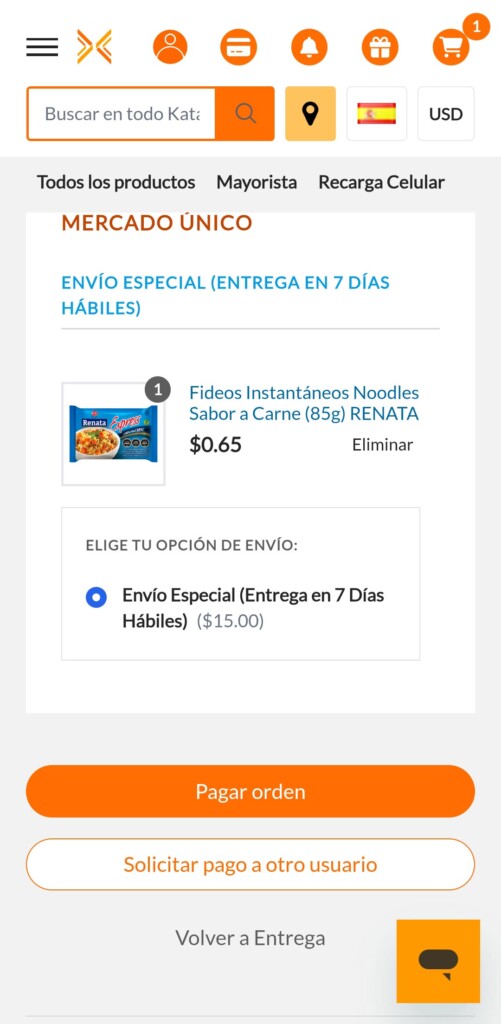 Selecciona el método de pago