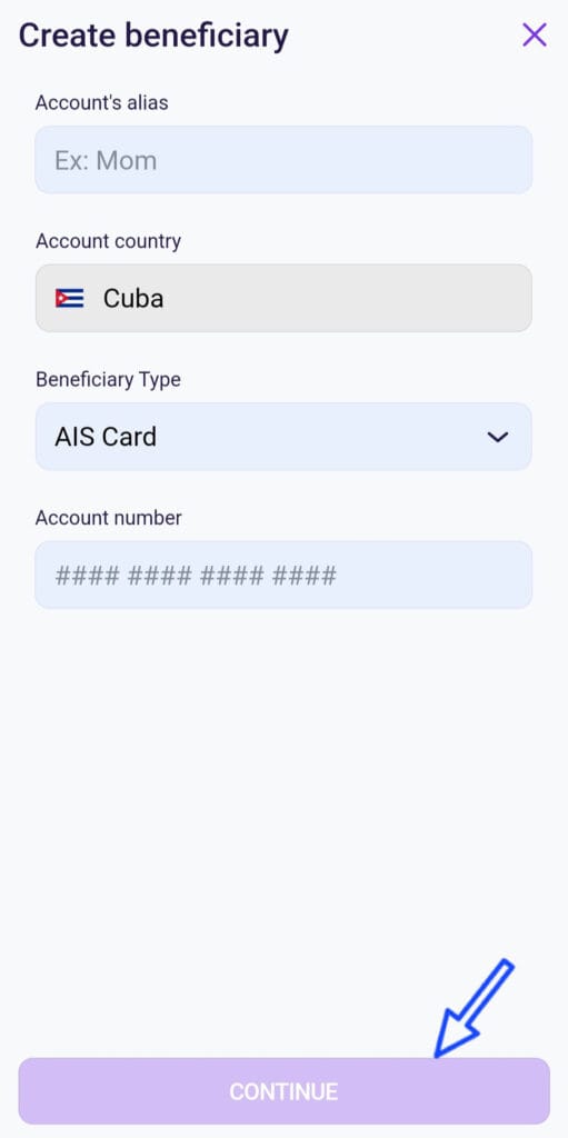 Senda Aplicacion para enviar Dinero a Cuba