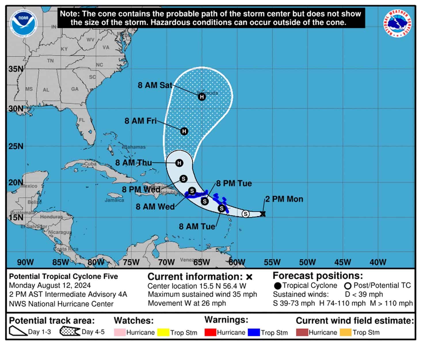 Tormenta Tropical Ernesto Pronto se Convertirá en Ciclón ¿Afectará a Cuba?