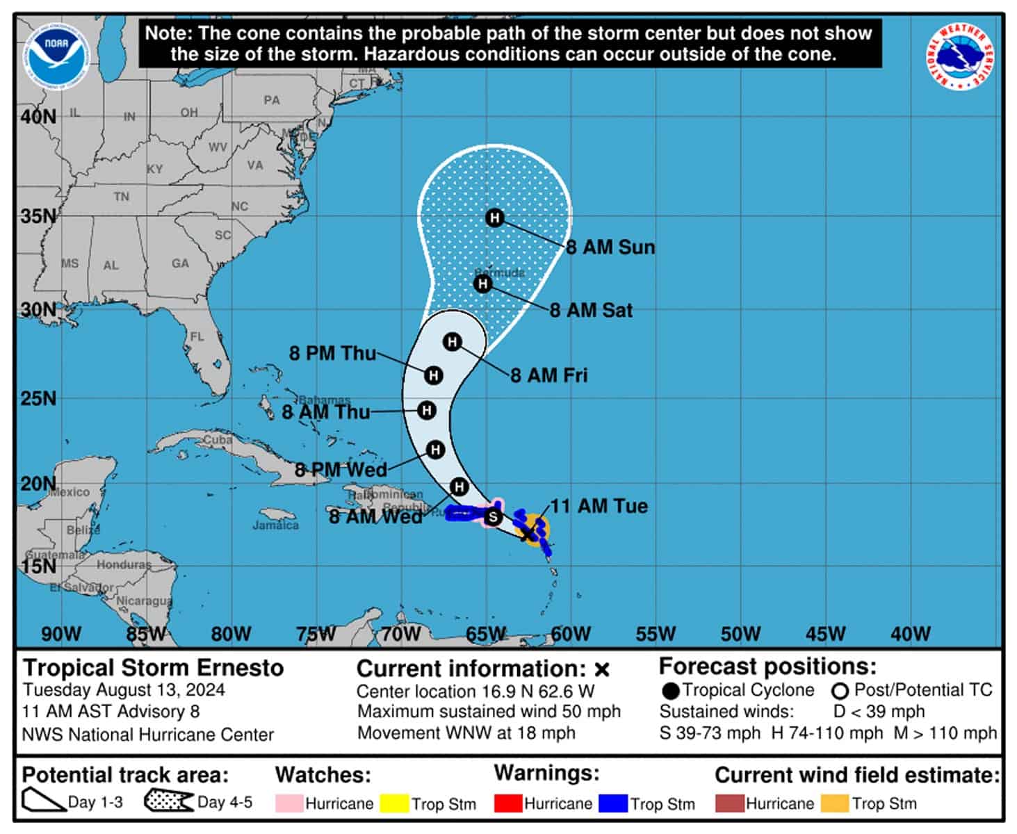 Tormenta Tropical Ernesto se Acerca al Caribe: Última Hora y Recomendaciones de Seguridad