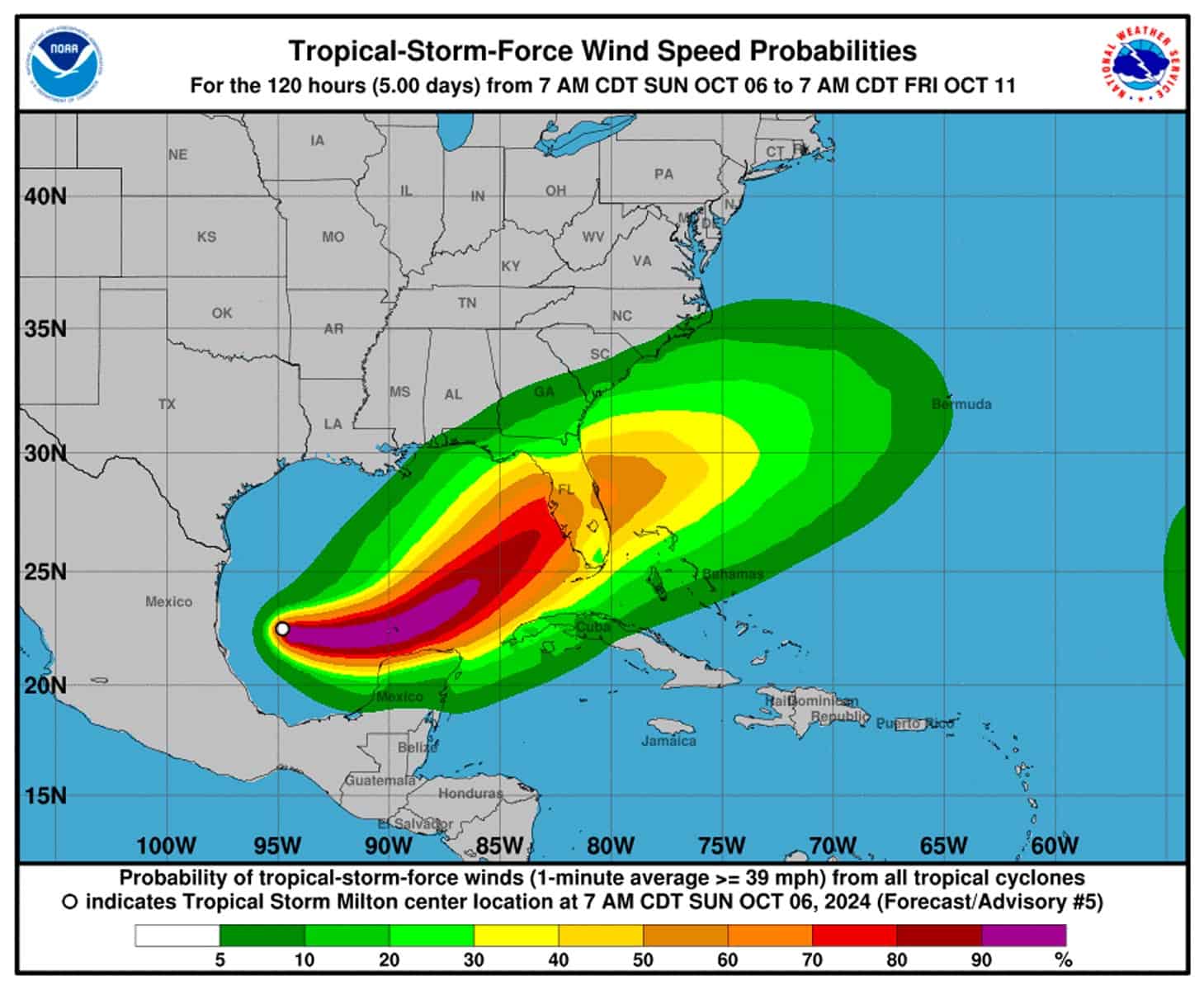 Tormenta Tropical Milton Pudiera Convertirse en Huracán Este Domingo: Este es el Pronóstico