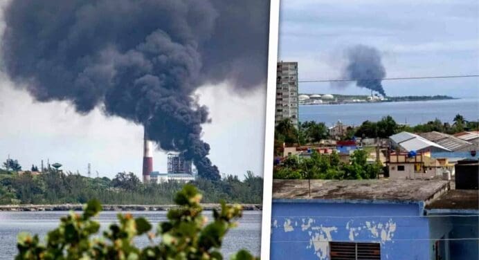 ¡Última hora! Reportan Incendio en Termoeléctrica Antonio Guiteras