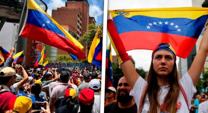 Miles de Venezolanos Salen a las Calles Exigiendo Respeto a su Voto: “Va a Caer”