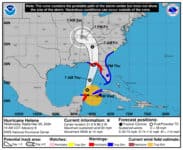 Ya se Sienten Impactos de Helen en Cuba: Rachas de Vientos Superiores a 100 km/h