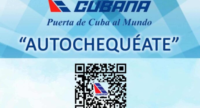 Autochequeo Web de Cubana de Aviación